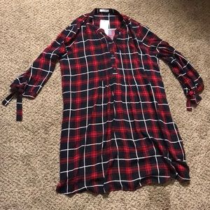 Flannel dress for Christmas
